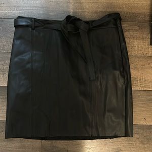 Express Leather Skirt